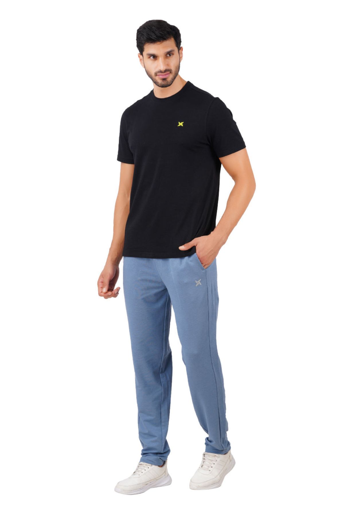 Buy ZEDD Solid Cotton Blend Relaxed Fit Men's Track Pant | Shoppers Stop
