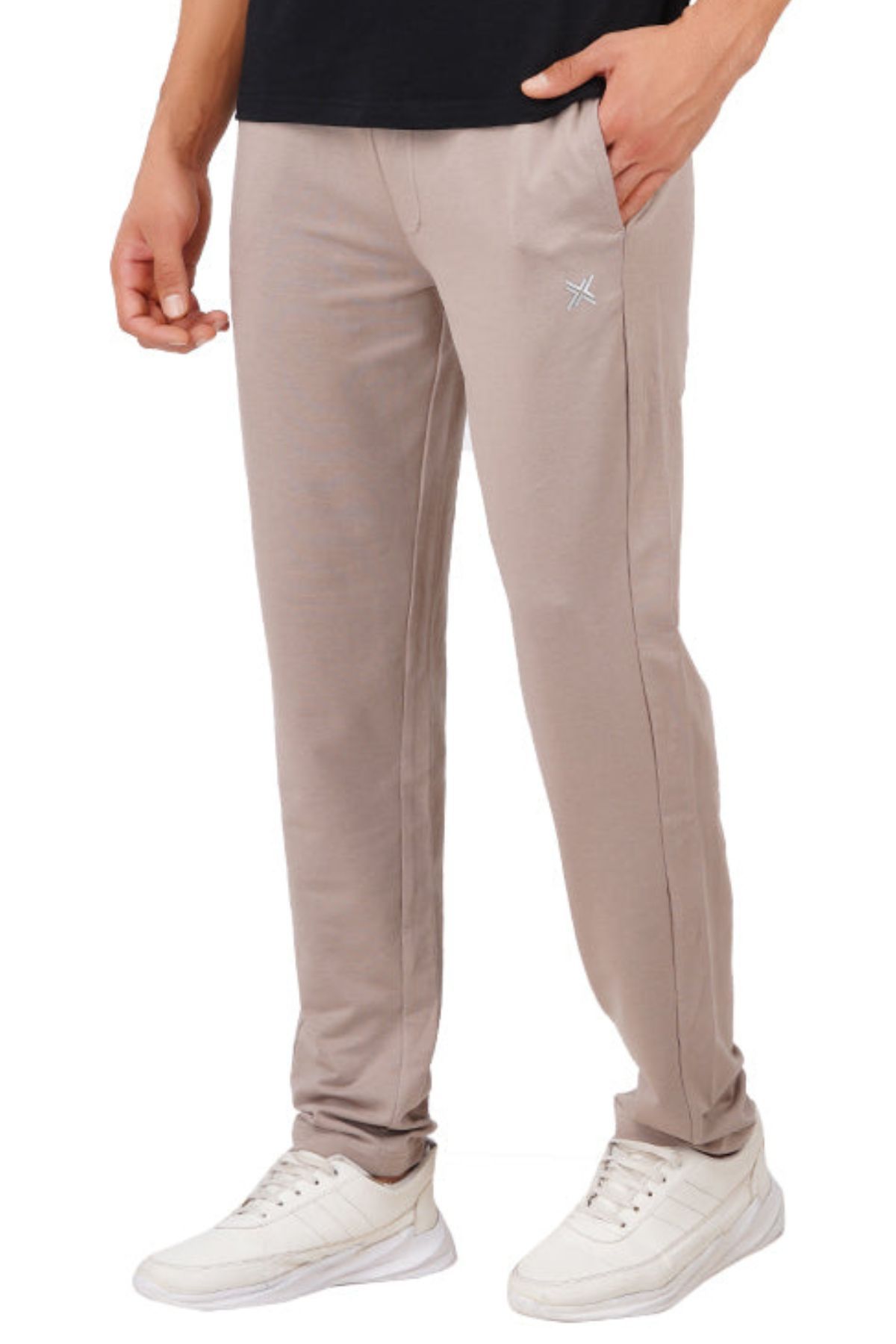 Buy Diwazzo Men Grey And Dark Green Solid Pure Cotton Track Pant - M (Pack  Of 2) Online at Best Prices in India - JioMart.