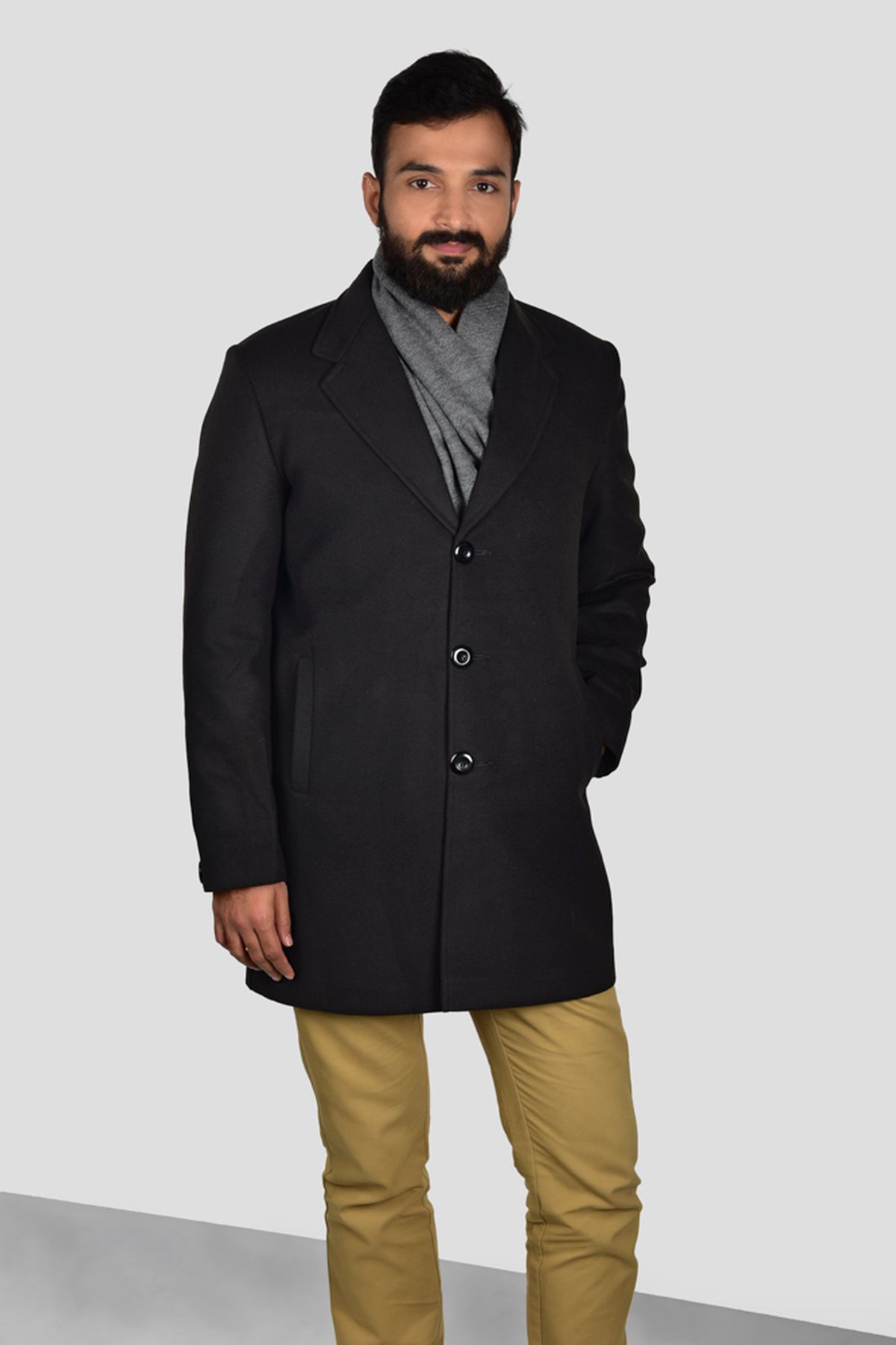 for Men Aspesi Coat in Grey Mens Clothing Coats Long coats and winter coats Grey 
