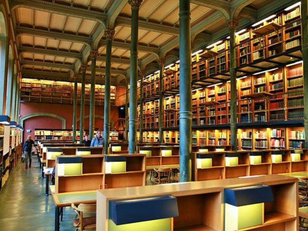 Stockholm's National Library, Sweden during Scandinavian countries winter tour