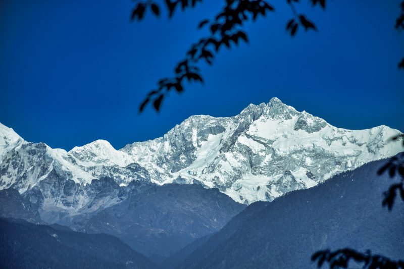 Glimpse of Mt Kanchenjunga from Pelling,Sikkim