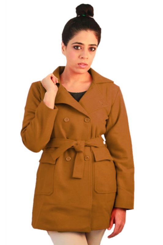 woollen trench coats for women as an outer layer