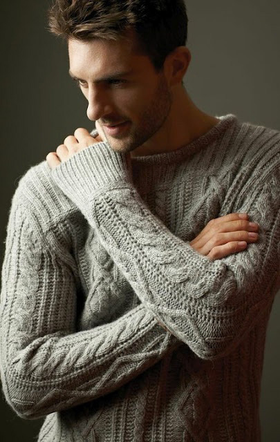 Cable Knit Sweater For Men