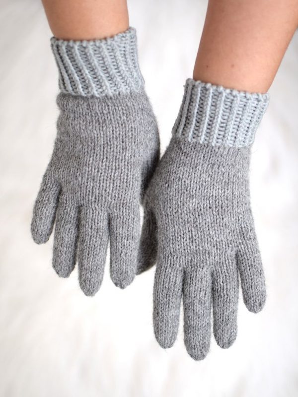 Womens Winter Mittens Cold Weather Warm Soft Lining Thick Cozy Cable Knit Thick Gloves 