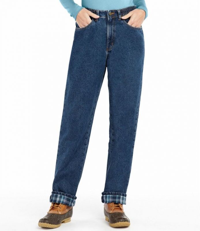 fleece lined jeans