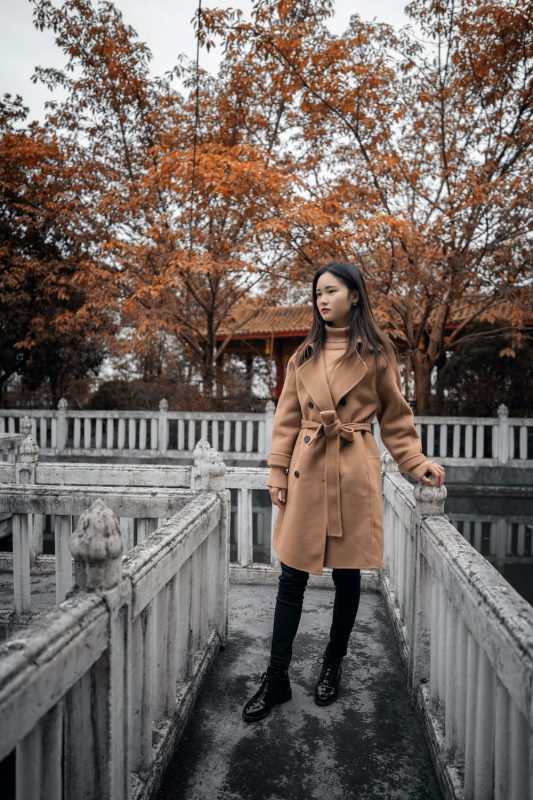 trench coat as winter wear for women