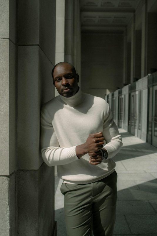 white turtleneck sweaters pullovers with trousers