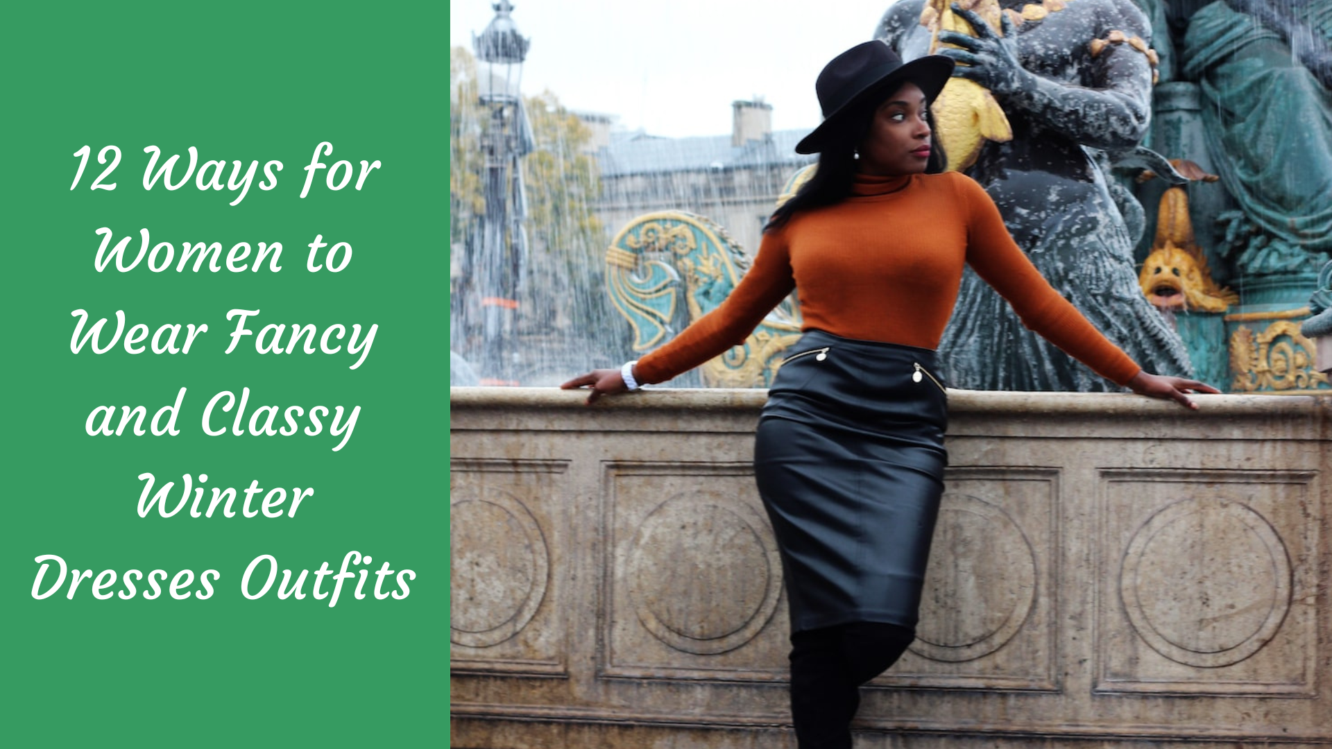 12 Ways for Women Wear Fancy and Classy Winter Dresses Outfits