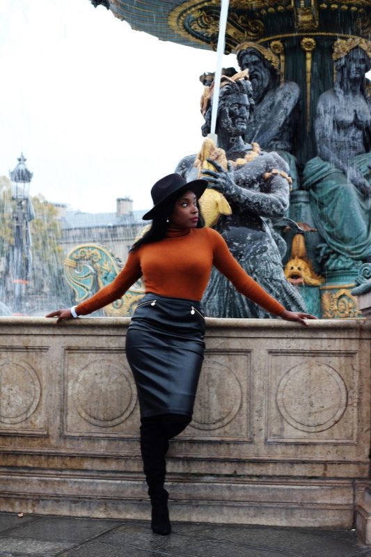 leather skirts for a woman's fancy classy winter outfits
