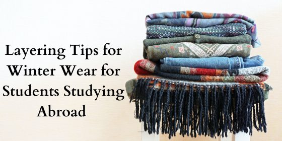 how to layer clothes for winter abroad
