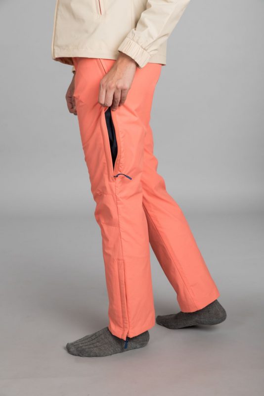 Peach coloured Waterproof Ski Pants for women